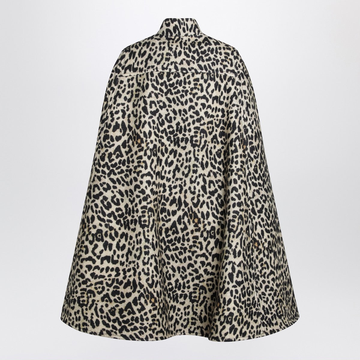 Valentino Animal-print wool cape Valentino