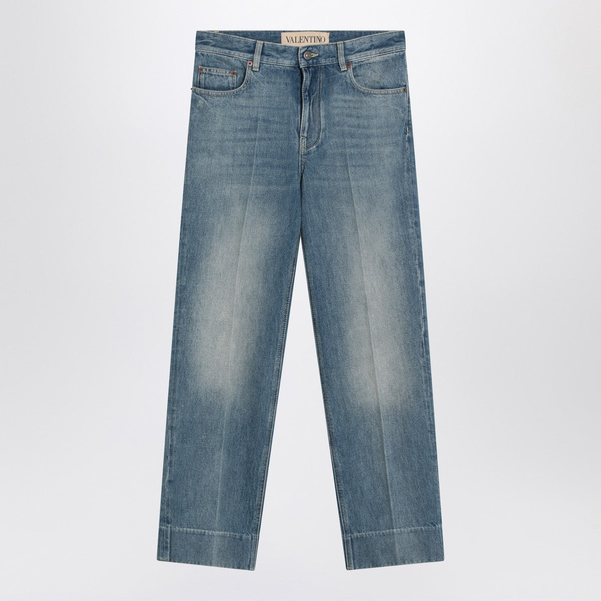 Valentino Faded-effect blue jeans Valentino