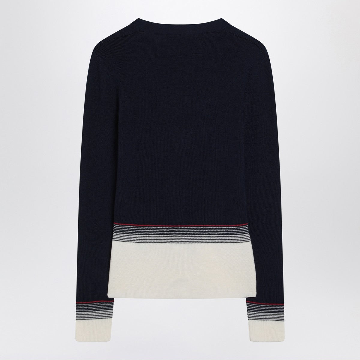 Cardigan with Chez Valentino embroidery in wool Valentino