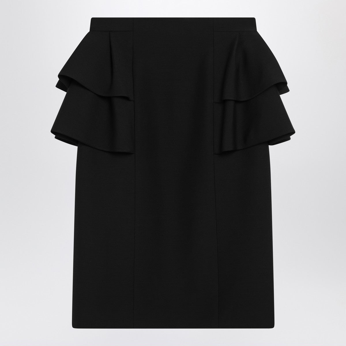 Valentino Black skirt with ruffles on the sides Valentino
