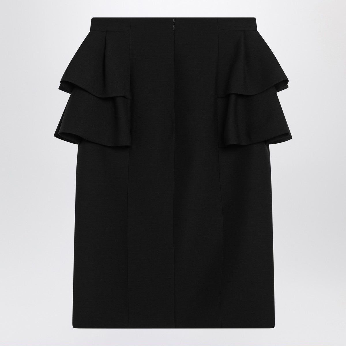Valentino Black skirt with ruffles on the sides Valentino