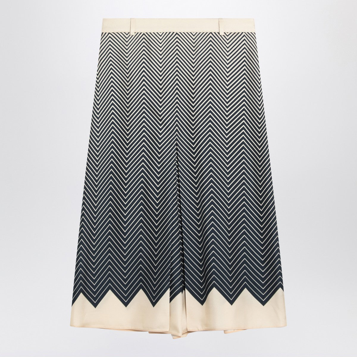 Valentino Blue/ivory silk skirt Valentino