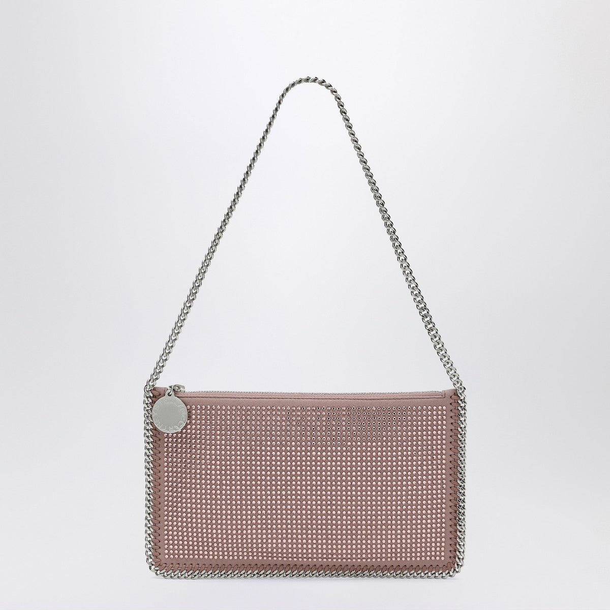 Stella McCartney Falabella Pink Clutch Shoulder Bag with Rhinestones Stella McCartney