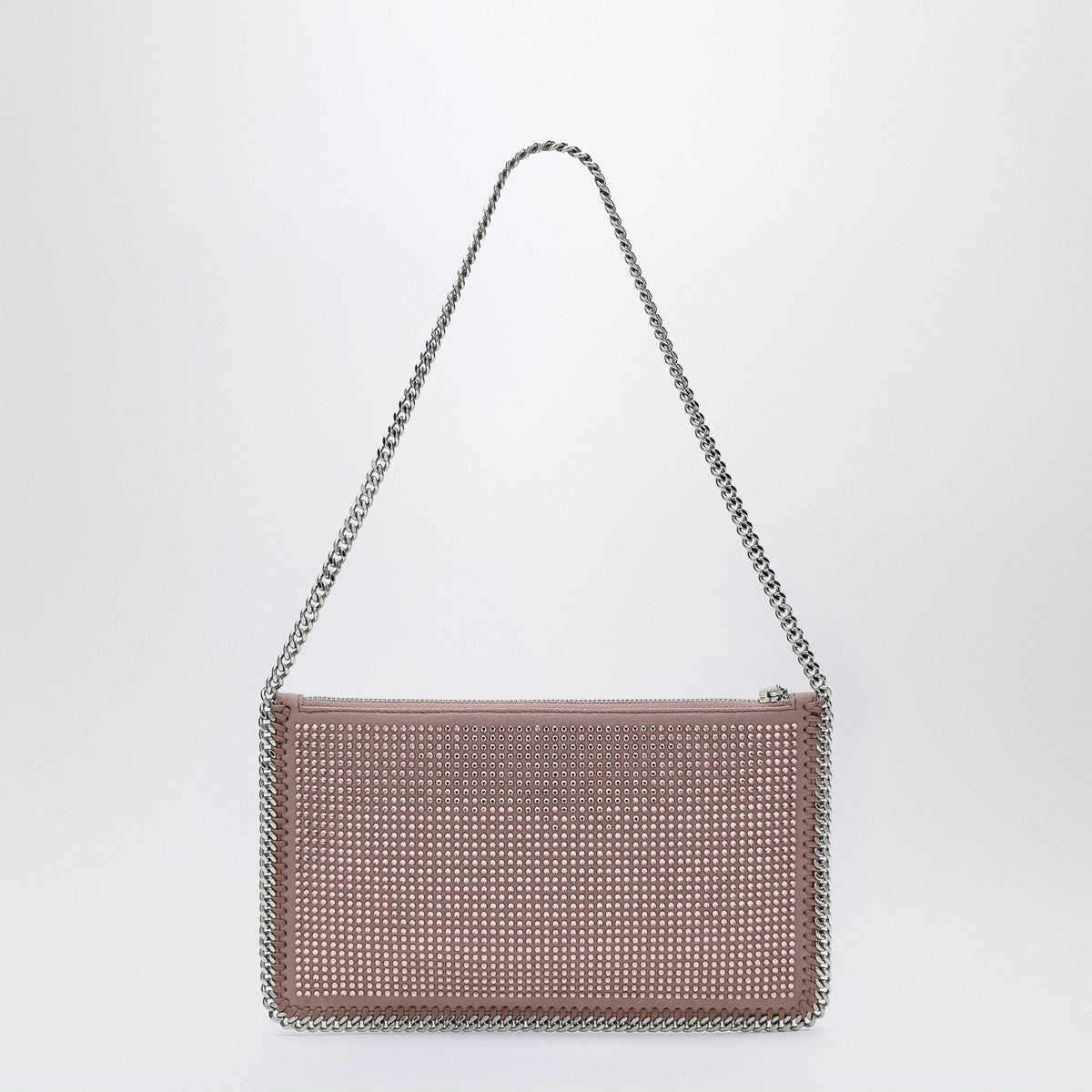 Stella McCartney Falabella Pink Clutch Shoulder Bag with Rhinestones Stella McCartney