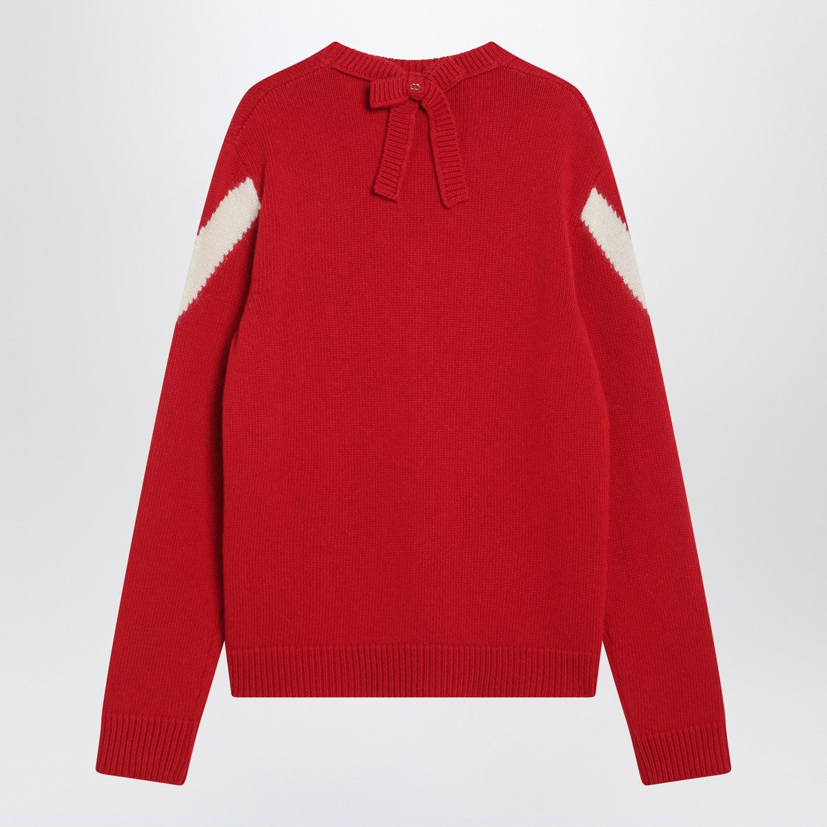 Valentino Red sweater with Vlogo on bow Valentino
