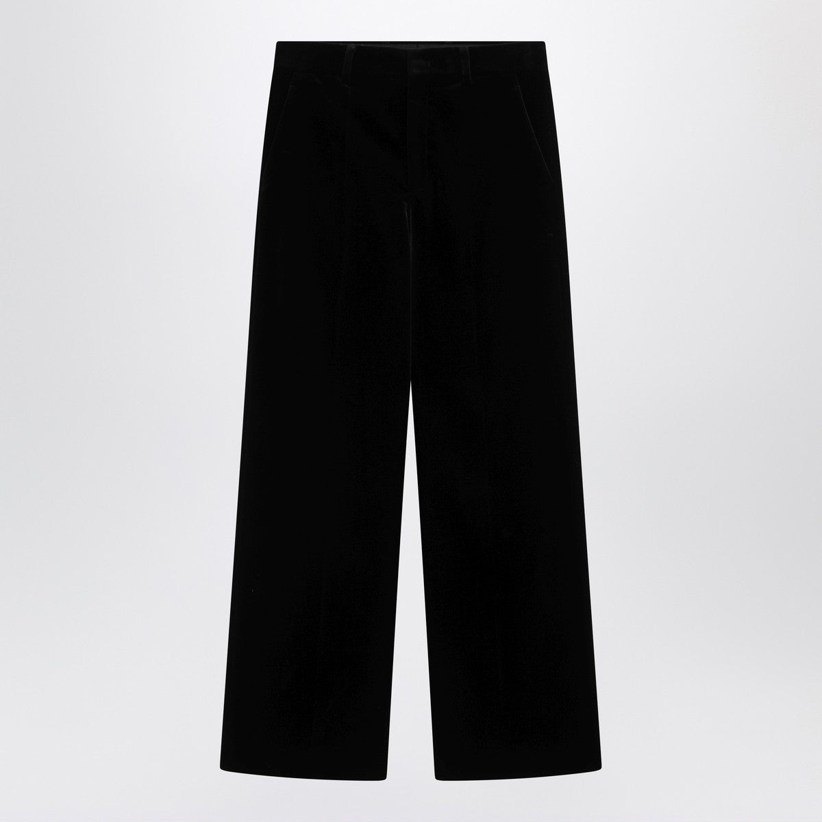 Valentino Black cotton velvet trousers Valentino