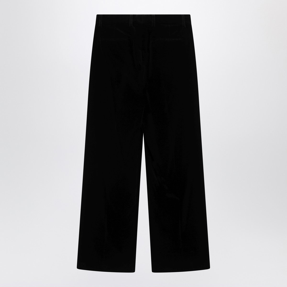 Valentino Black cotton velvet trousers Valentino