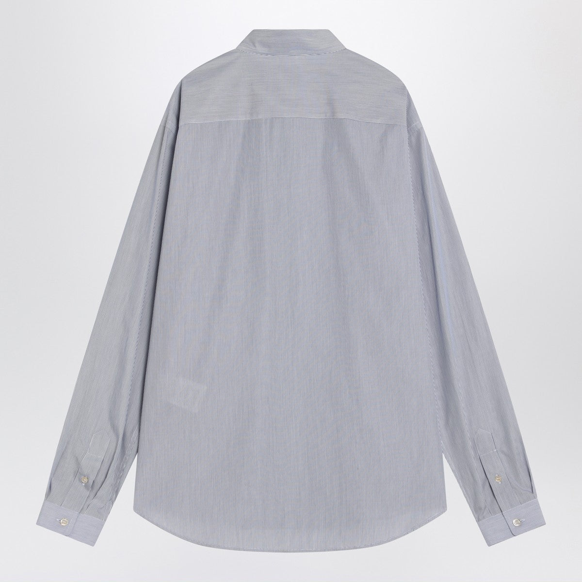 Valentino Light blue cotton shirt with logo Valentino