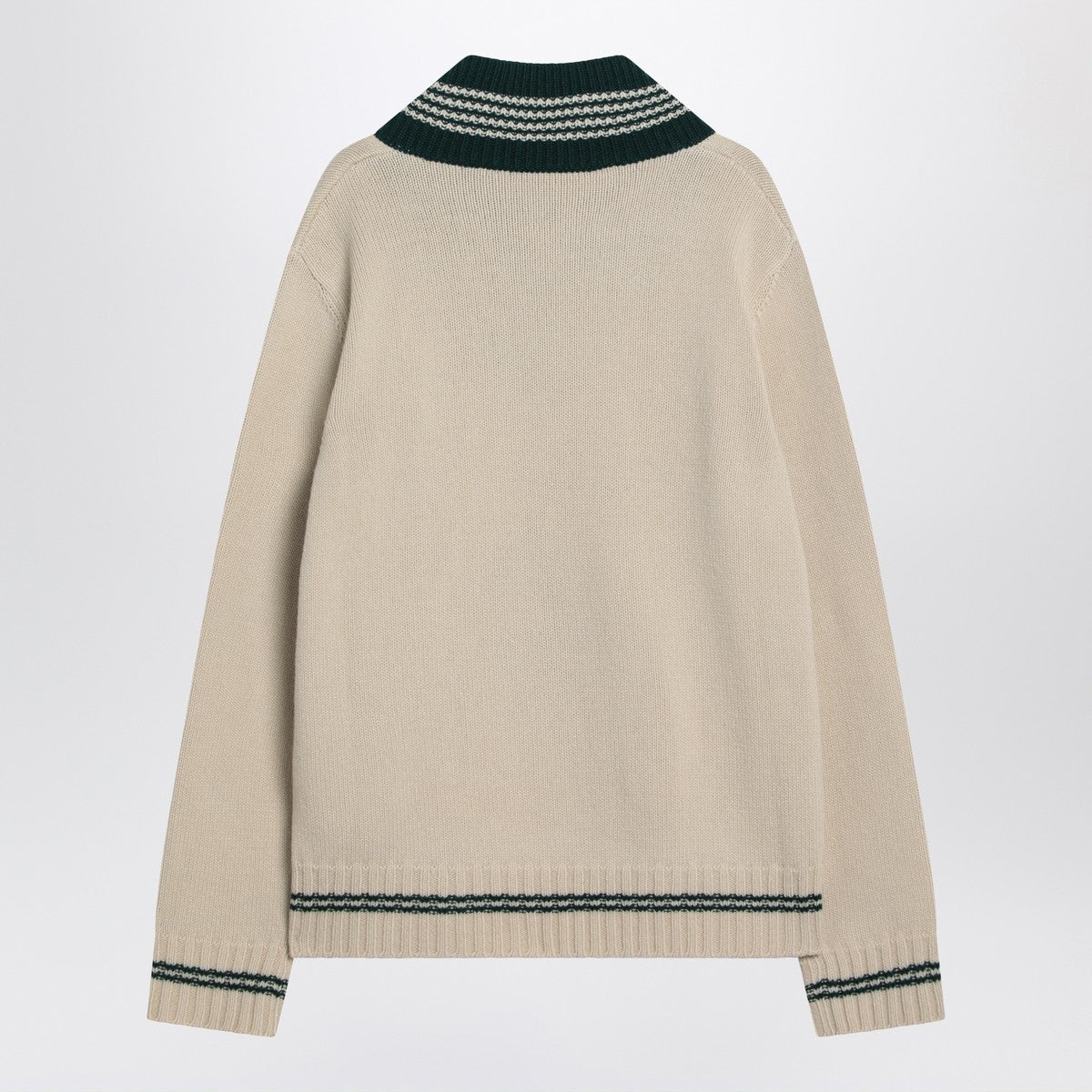 Valentino Butter-coloured sweater with Le Chien de la Maison embroidery Valentino