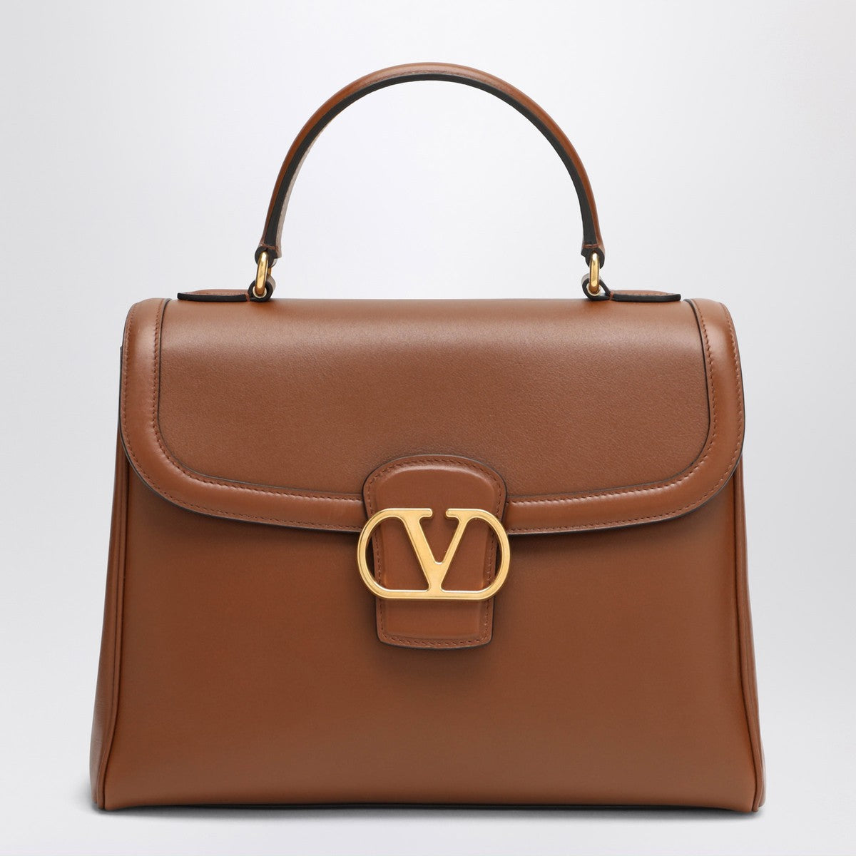 Valentino Garavani Large shoulder bag 9TO5 tobacco Valentino Garavani