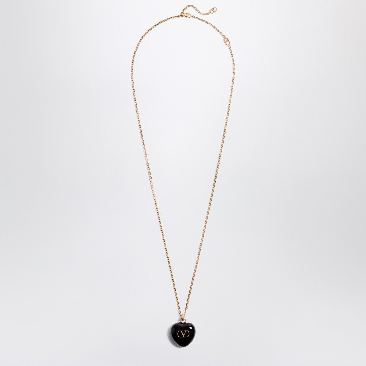 Valentino Garavani Coeur Royal necklace black Valentino Garavani