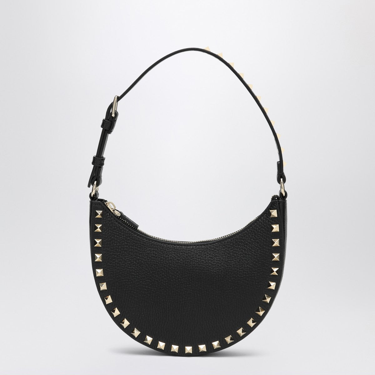 Valentino Garavani Black Rockstud mini hobo bag Valentino Garavani