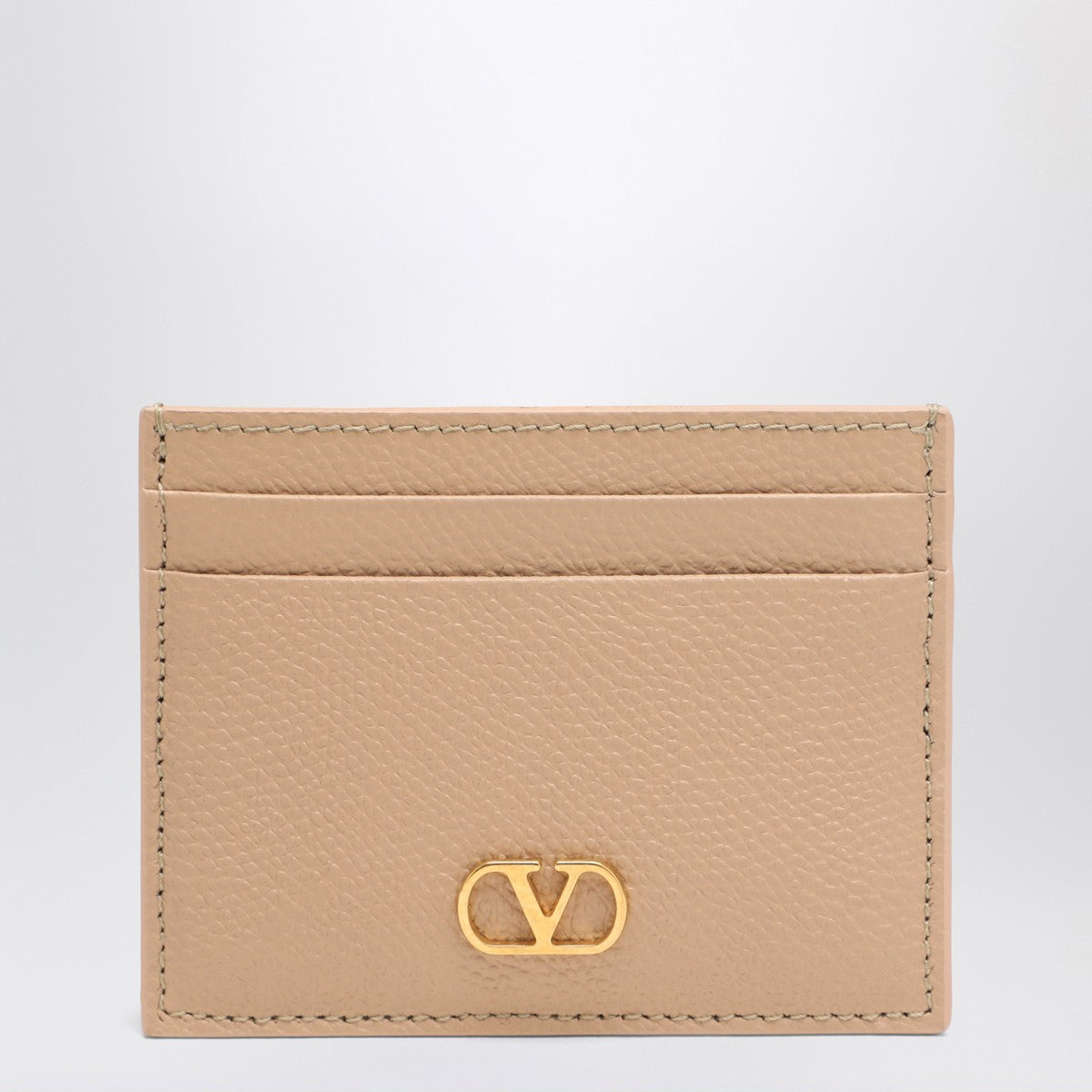 Valentino Garavani Vlogo Signature credit card holder Rose Sand Valentino Garavani