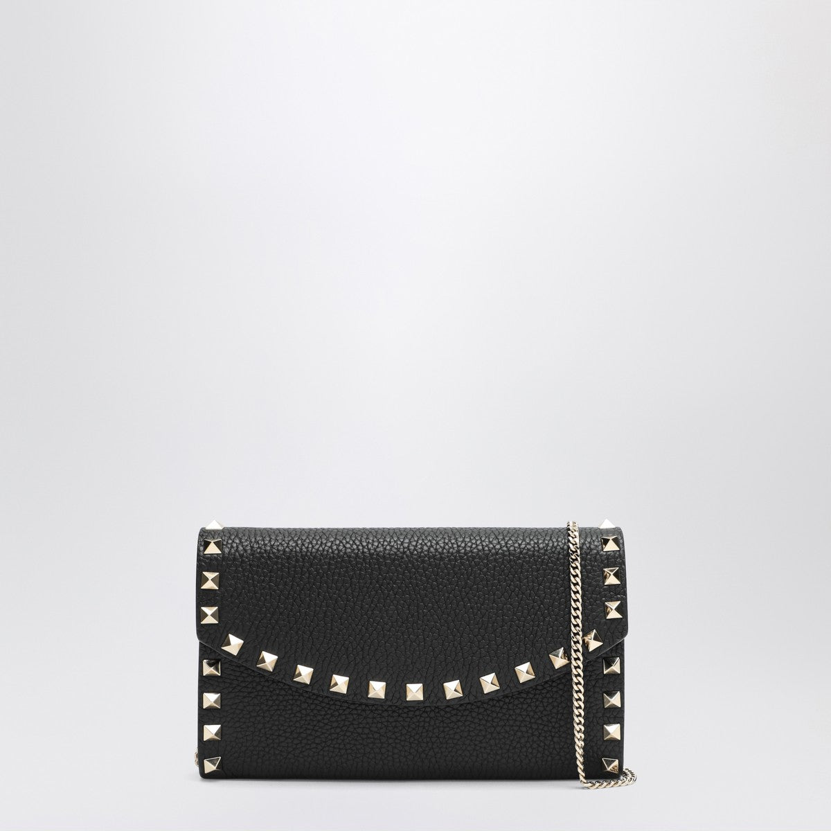 Valentino Garavani Black Rockstud crossbody wallet Valentino Garavani