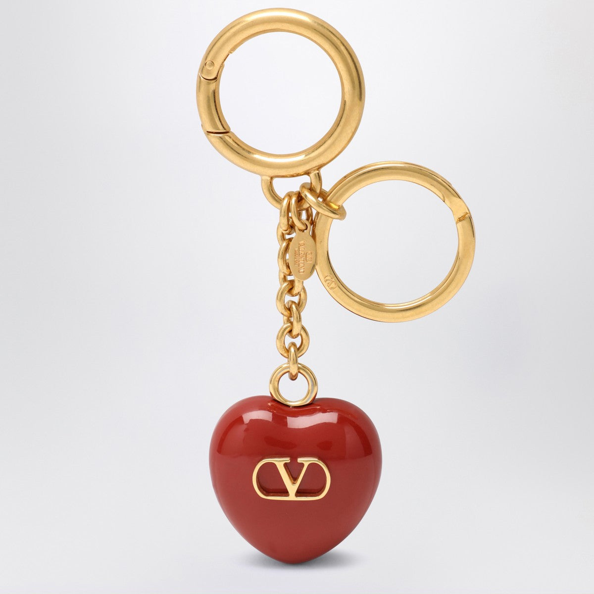 Valentino Garavani Bag charm keyring Coeur Royal in red Valentino Garavani