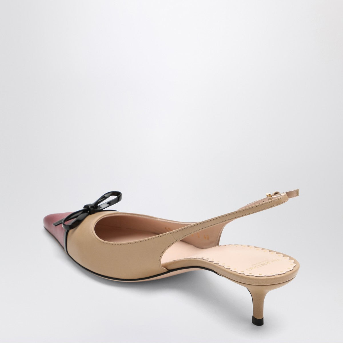 Valentino Garavani Slingback Bepointy 60MM beige/bordeaux Valentino Garavani