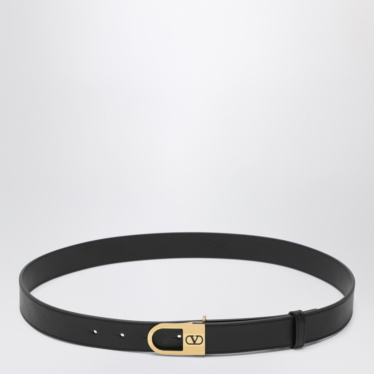 Valentino Garavani Black Vlogo Signature belt Valentino Garavani