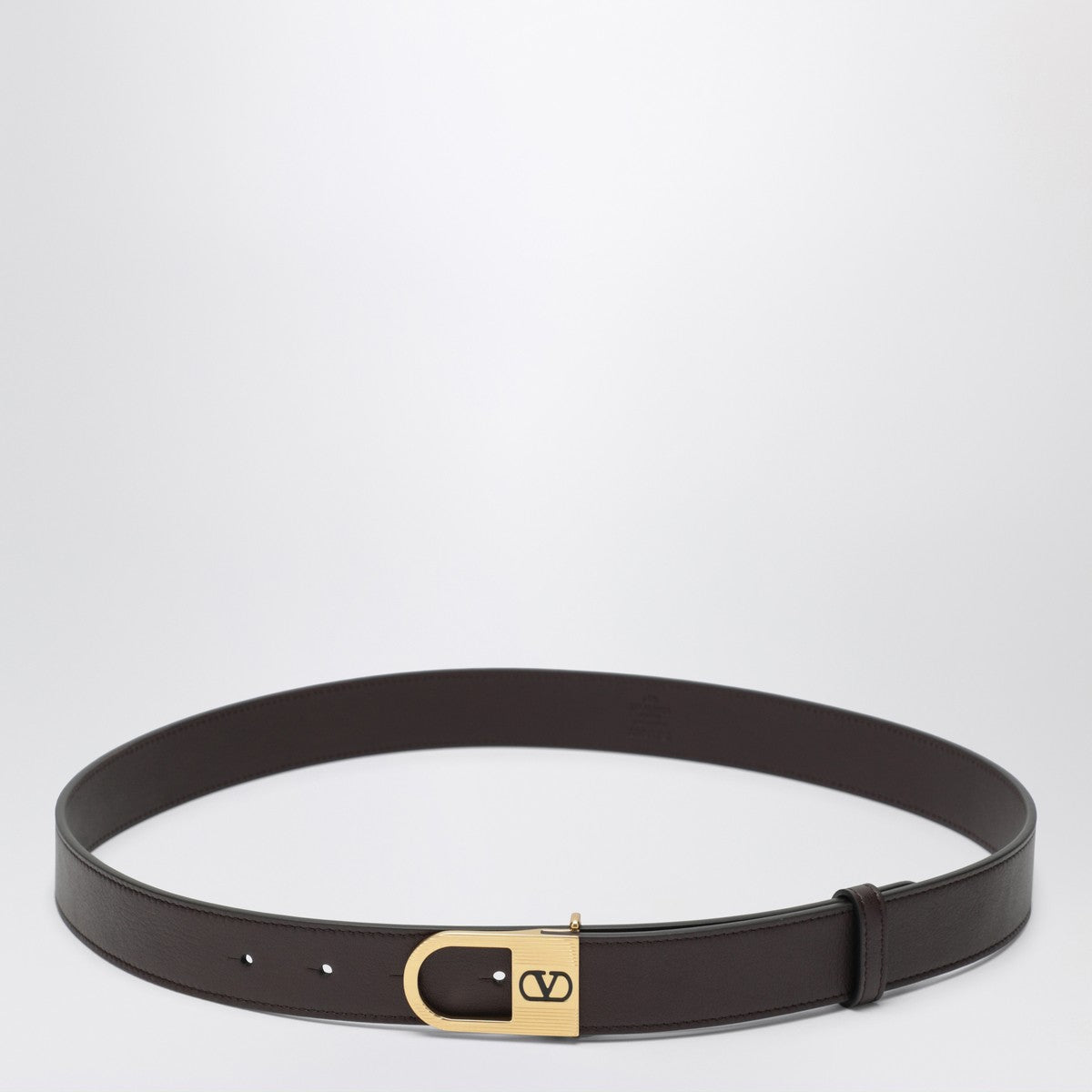 Valentino Garavani Brown Vlogo Signature belt Valentino Garavani