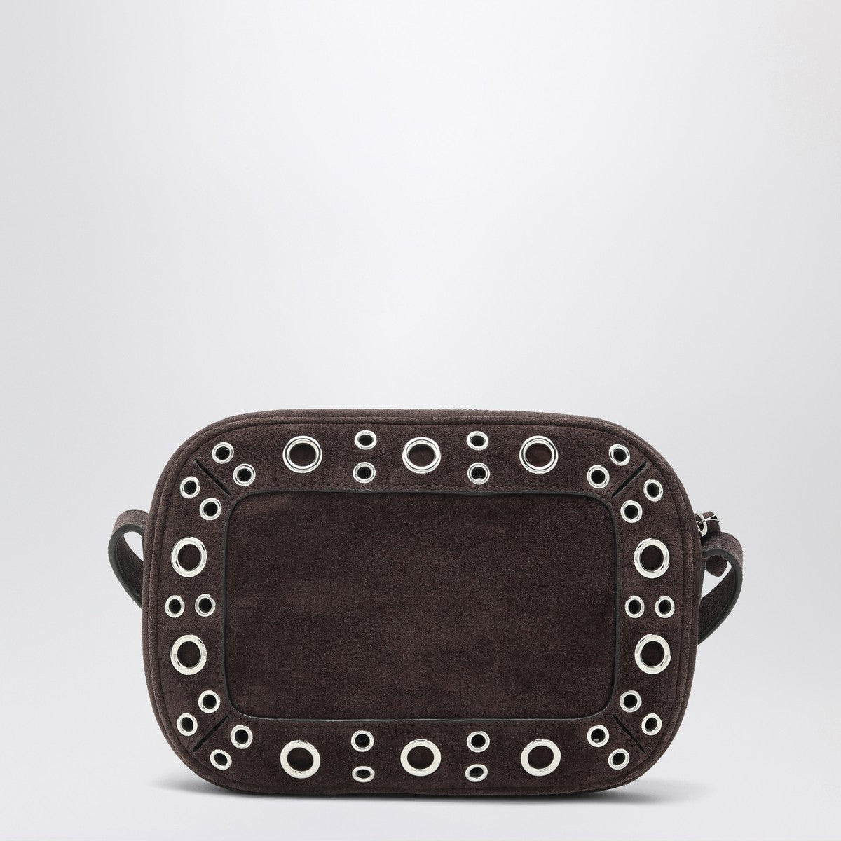 Valentino Garavani Nellcôte bag brown in suede with studs and rivets Valentino Garavani