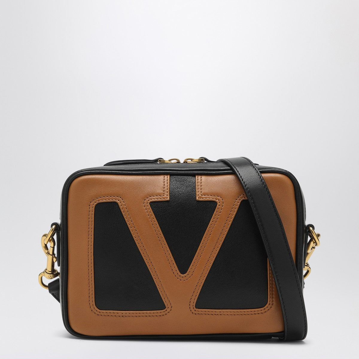 Valentino Garavani Viva Superstar crossbody bag black/brown Valentino Garavani