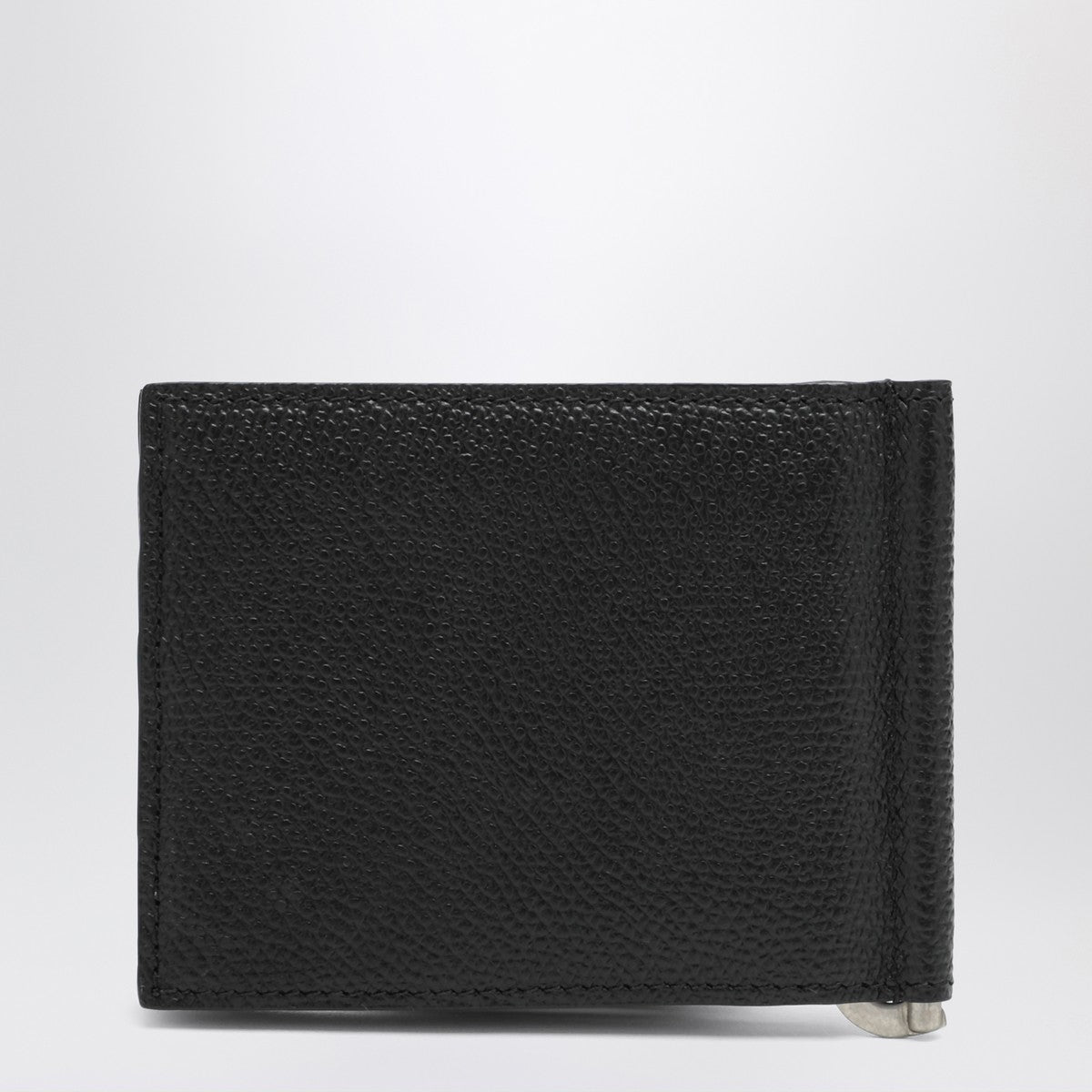 Valentino Garavani Black bi-fold Vlogo wallet with clip Valentino Garavani