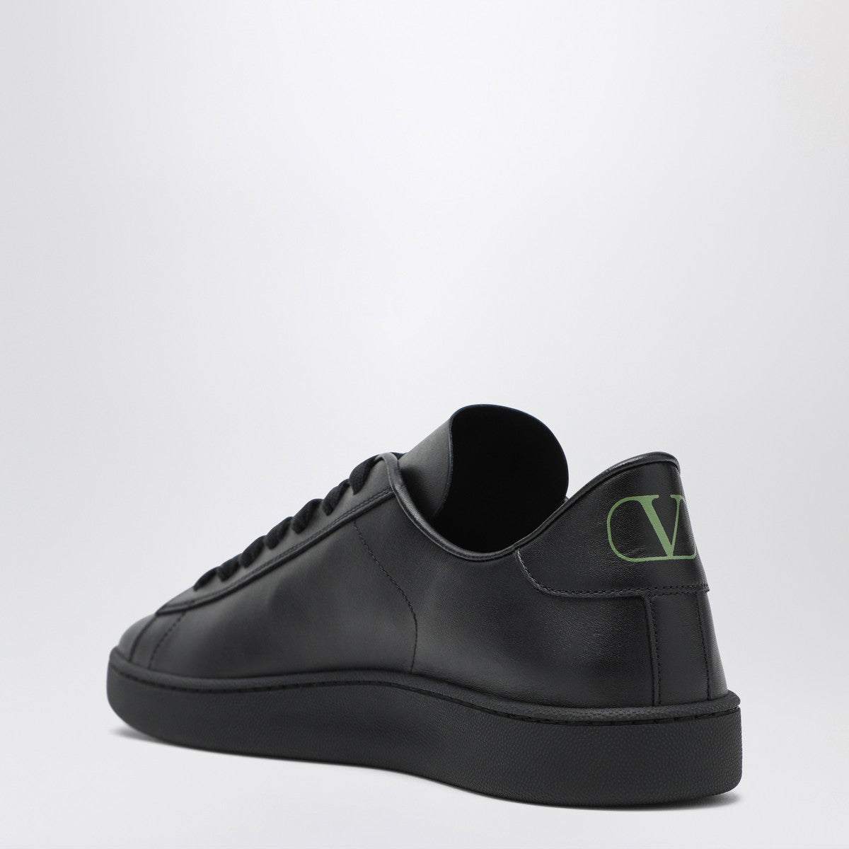 Valentino Garavani Black leather Royco sneakers Valentino Garavani