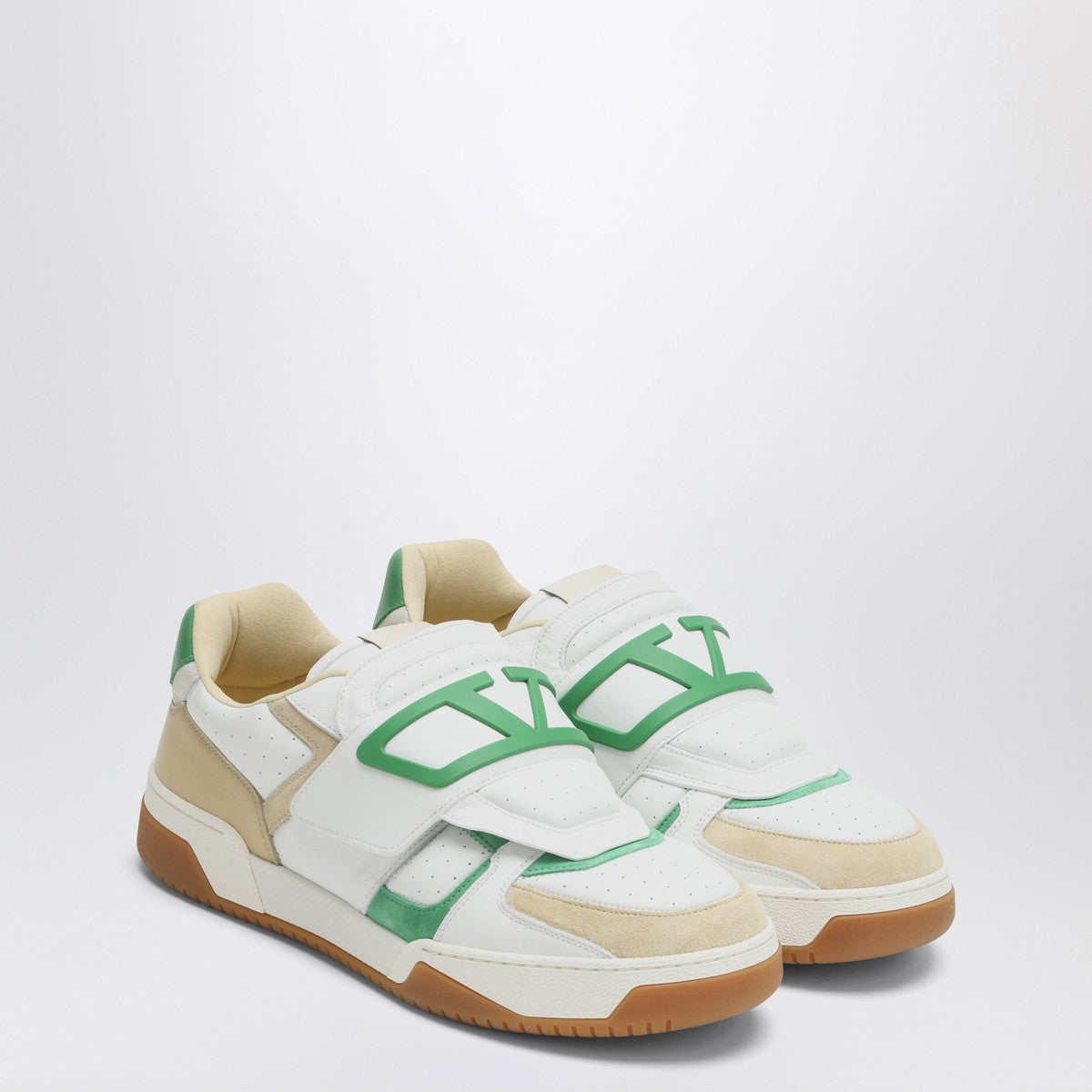 Valentino Garavani Sneaker Low Top Joie De Jouer white/beige/green Valentino Garavani