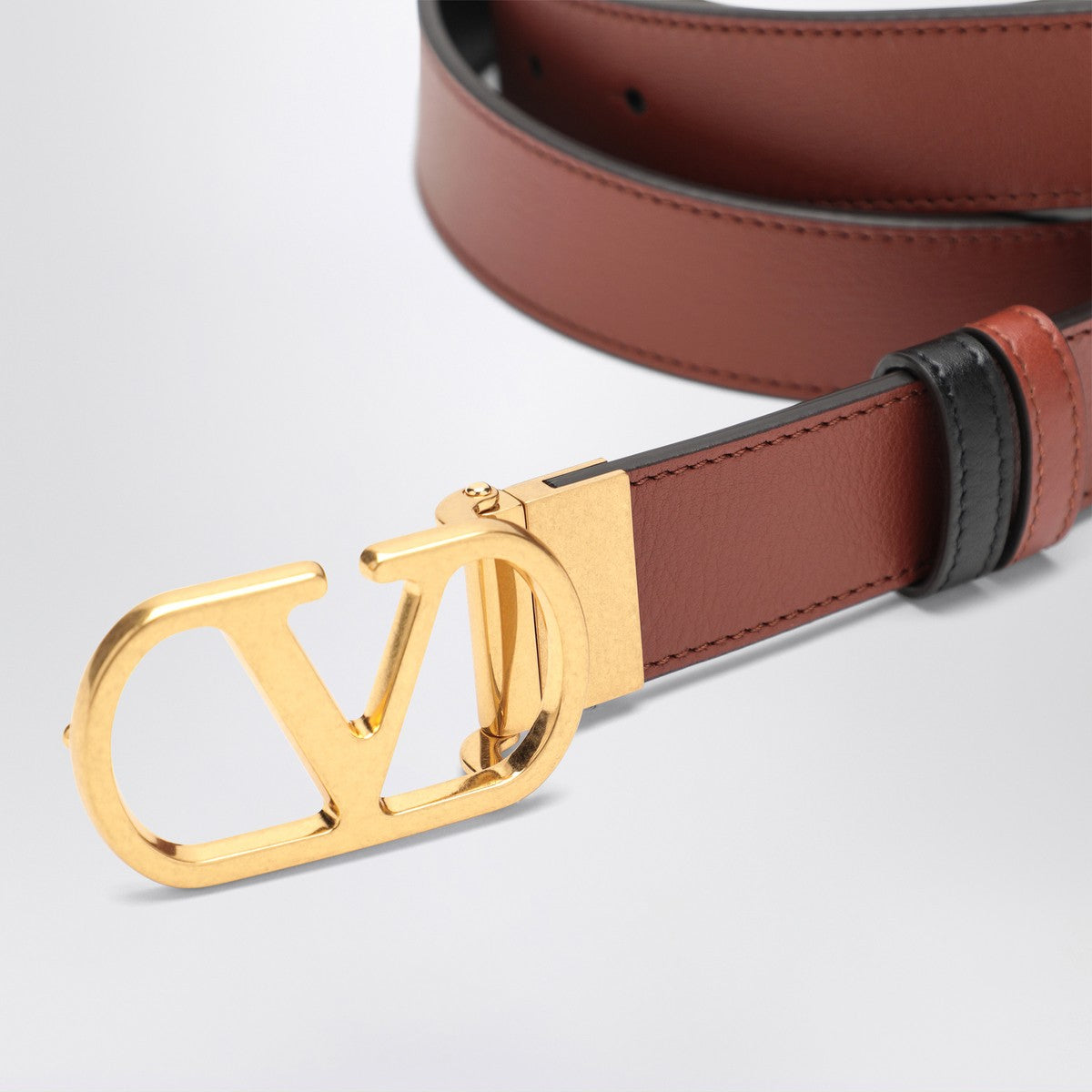 Valentino Garavani Reversible Vlogo Signature belt brown/black Valentino Garavani