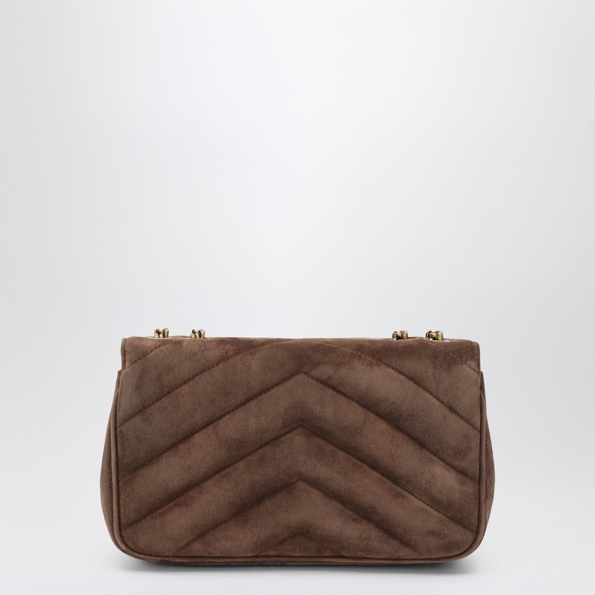 Saint Laurent Small LouLou bag in brown quilted suede Saint Laurent