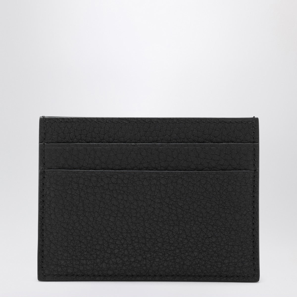 Balenciaga Black Credit cardholder in hammered leather Balenciaga