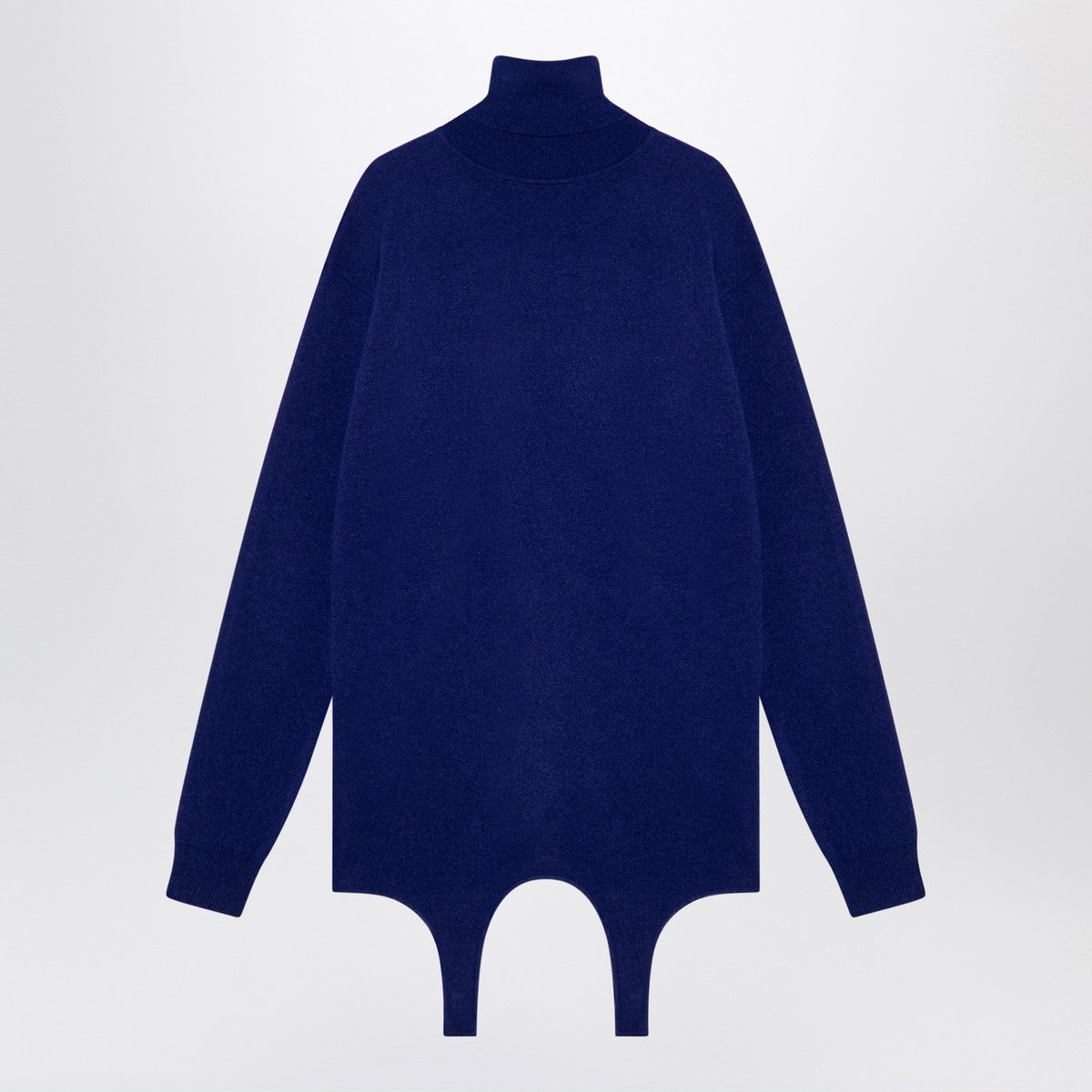 Saint Laurent Electric blue turtleneck with garter Saint Laurent