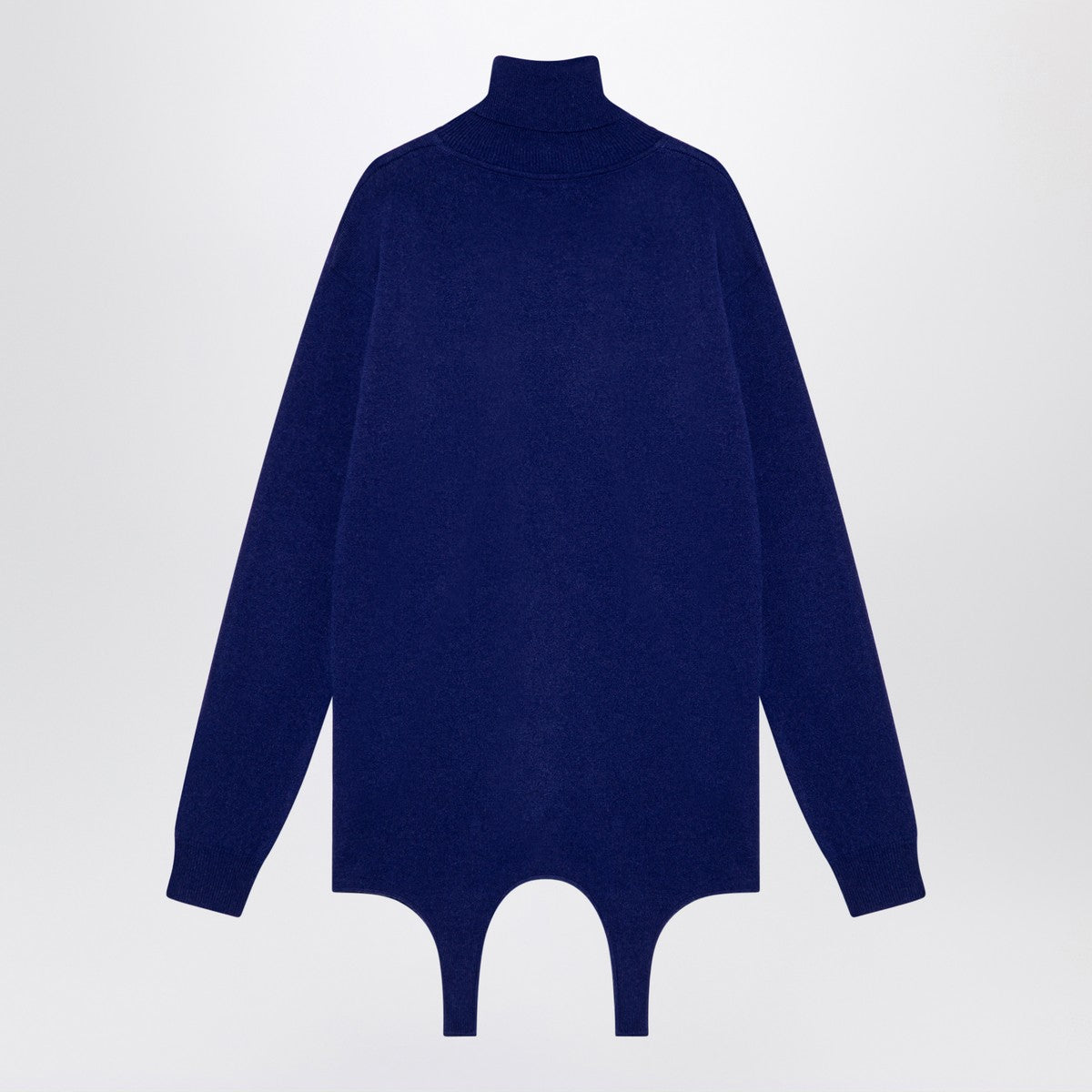 Saint Laurent Electric blue turtleneck with garter Saint Laurent