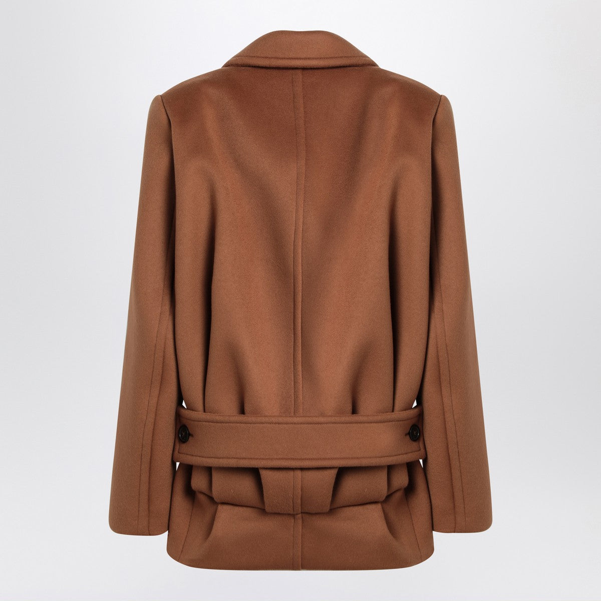 Saint Laurent Camel wool short coat Saint Laurent