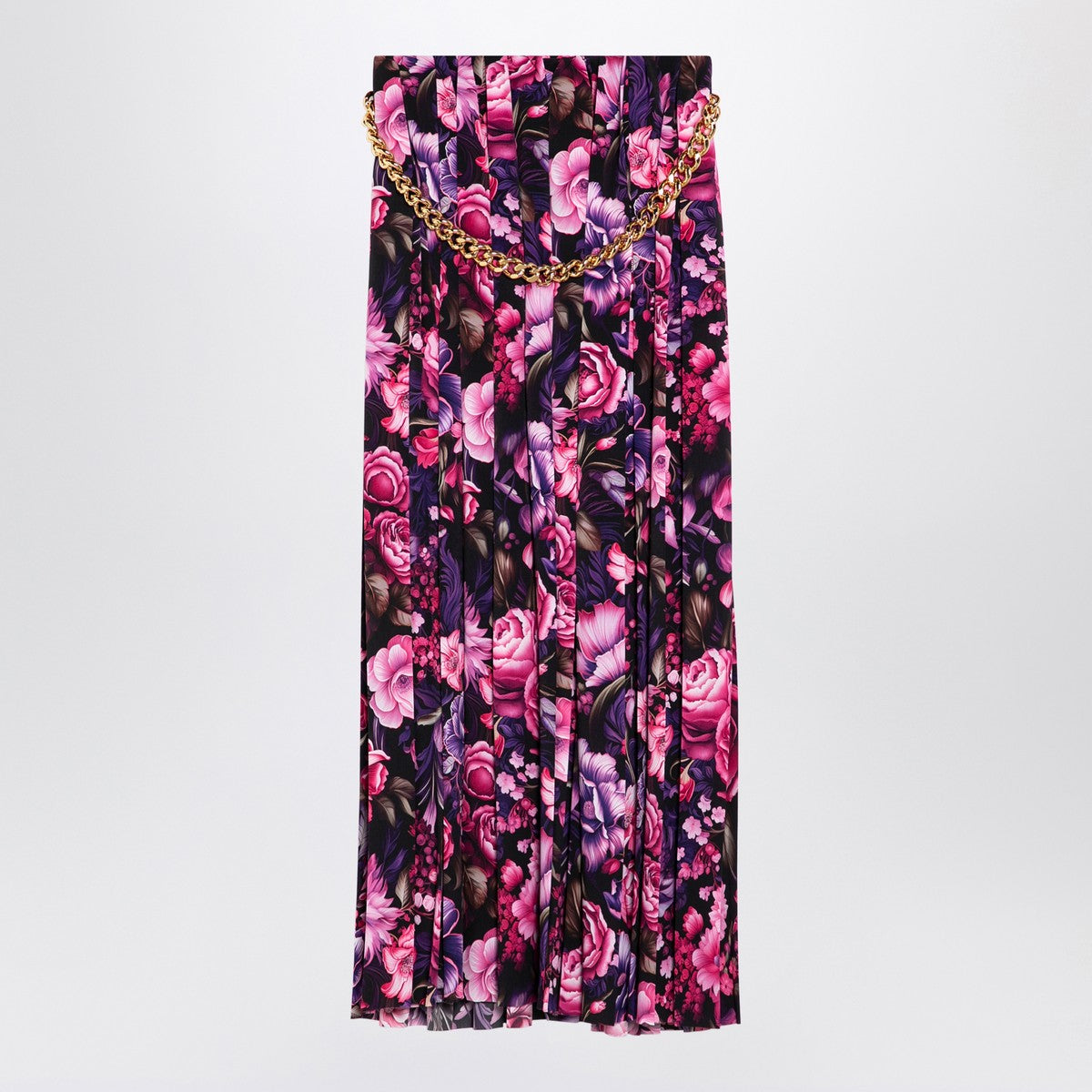 Balenciaga Long pleated floral skirt Balenciaga