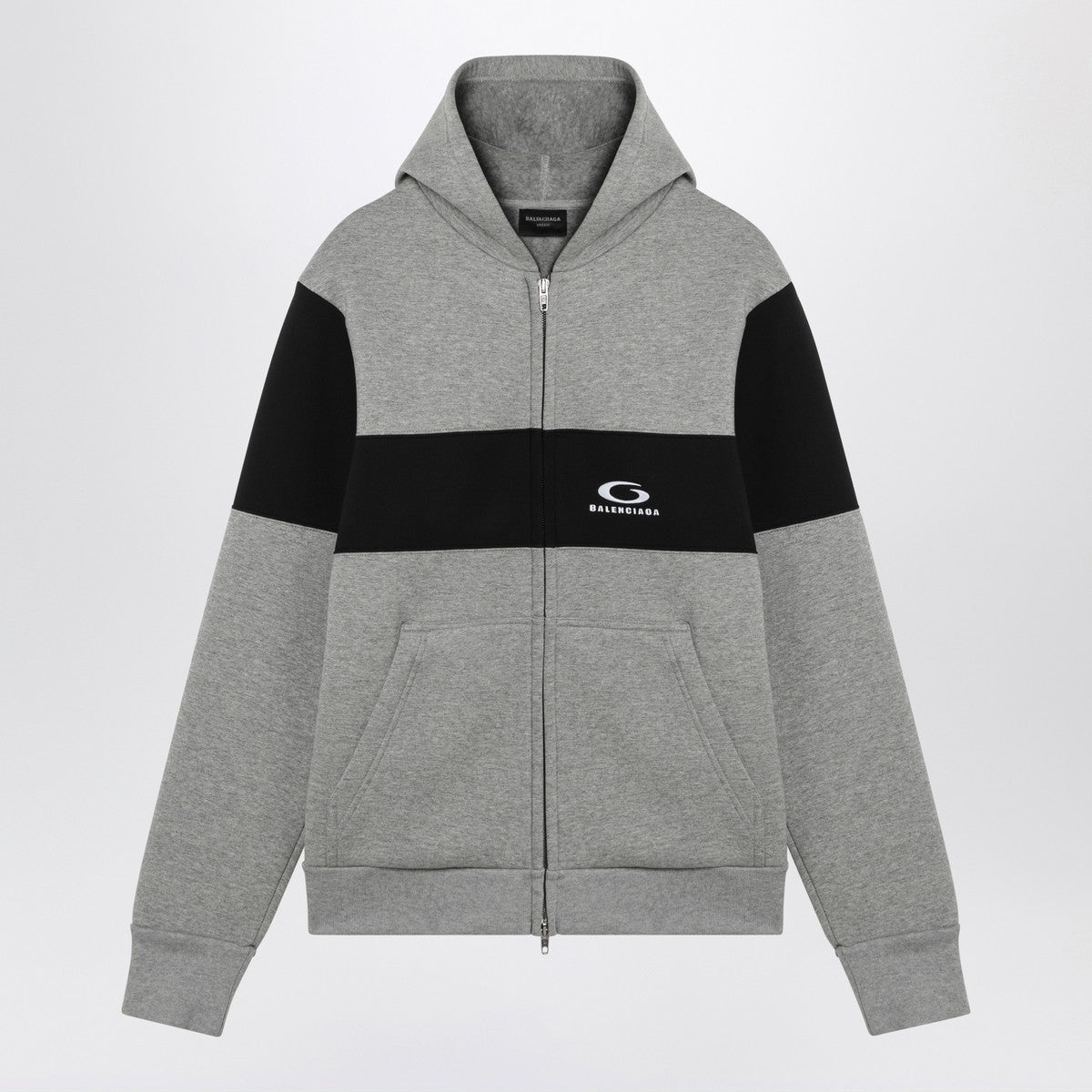 Balenciaga Gray/Black Loop Sports Icon Sweatshirt Balenciaga
