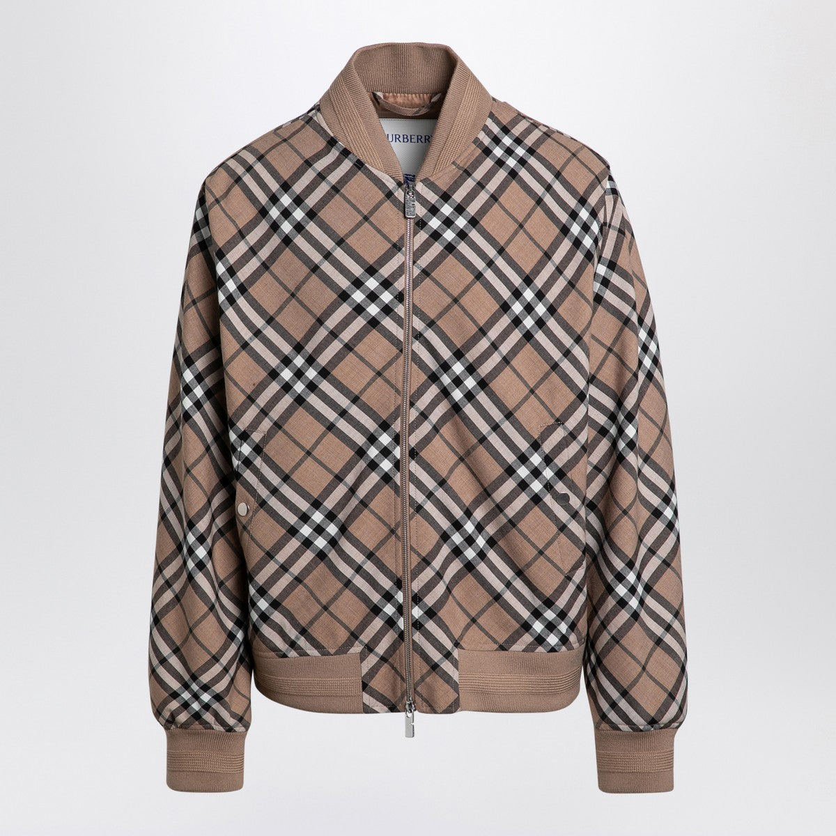 Burberry Check pattern zipped cardigan Burberry