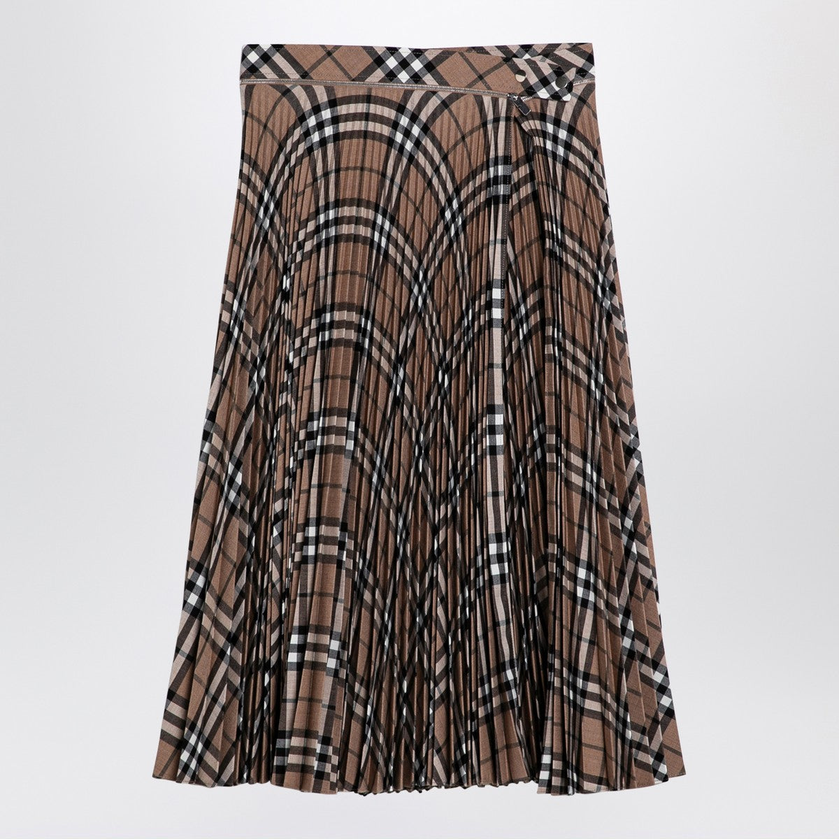 Burberry Check pattern pleated skirt Burberry
