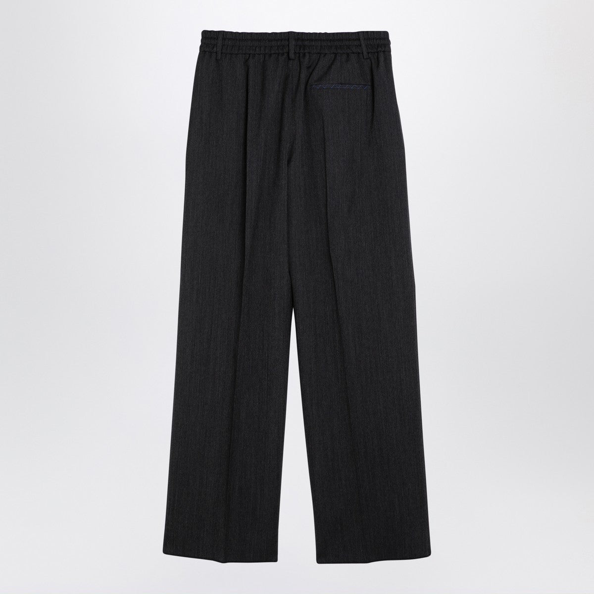 Burberry Grey wool trousers with darts Burberry