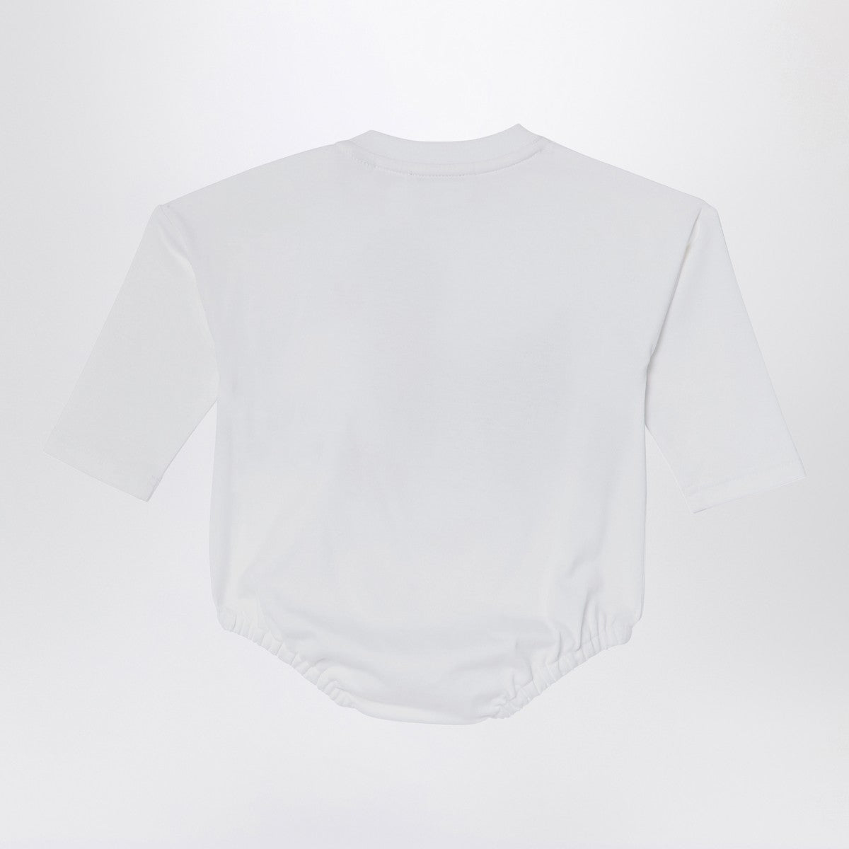 Burberry White sleepsuit with logo print Burberry