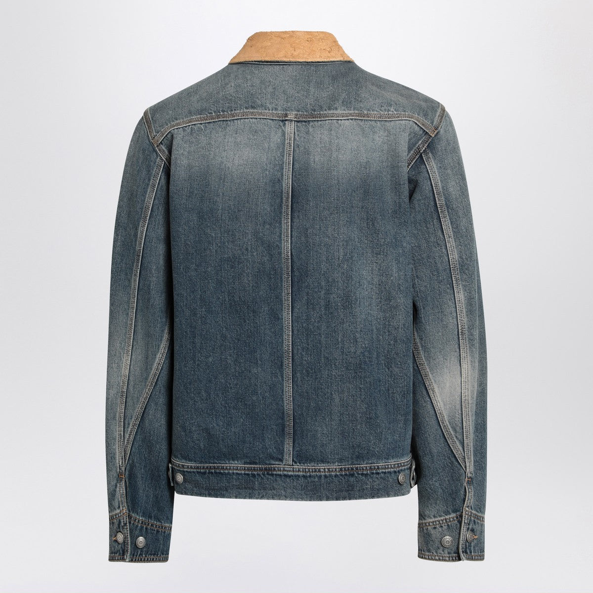 Alexander McQueen Denim jacket with suede collar Alexander Mcqueen