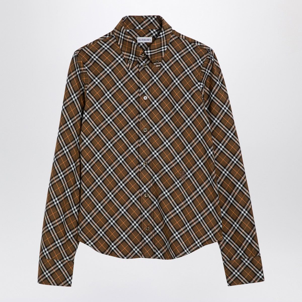 Burberry Oxid-coloured Check cotton shirt Burberry