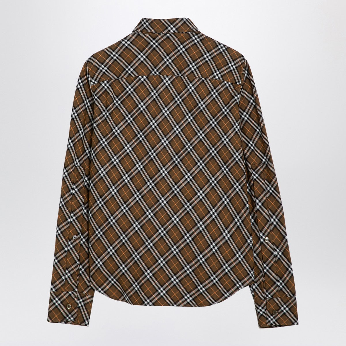 Burberry Oxid-coloured Check cotton shirt Burberry