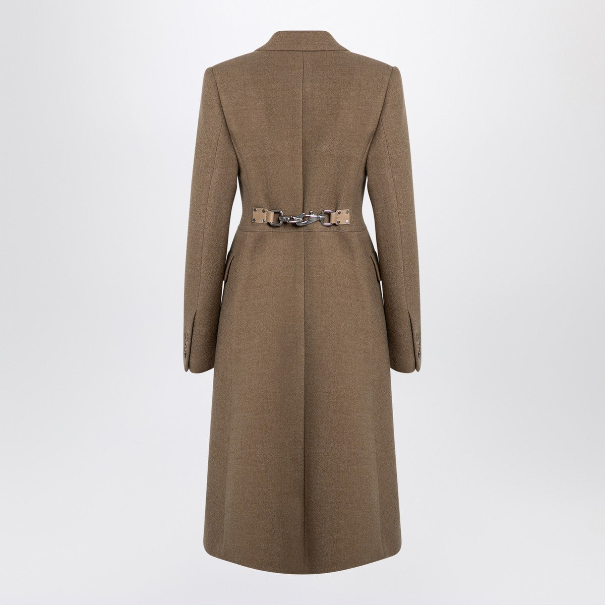 Burberry Beige single-breasted wool coat Burberry