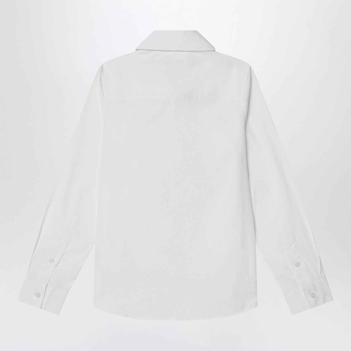 Burberry White stretch cotton shirt with EKD Burberry