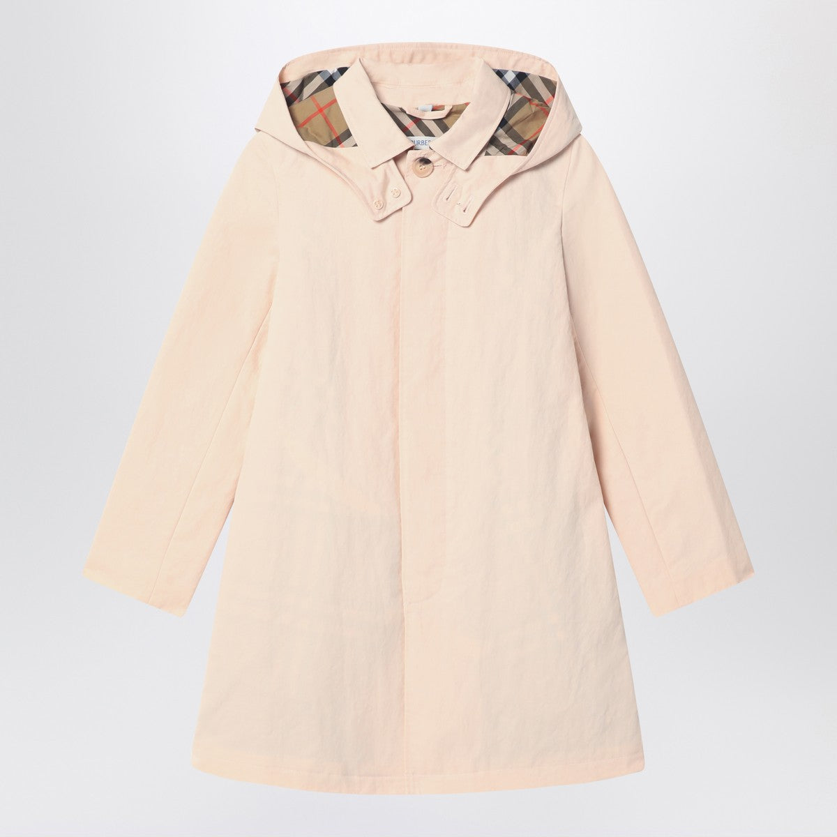 Burberry Light pink car coat in cotton and nylon Burberry