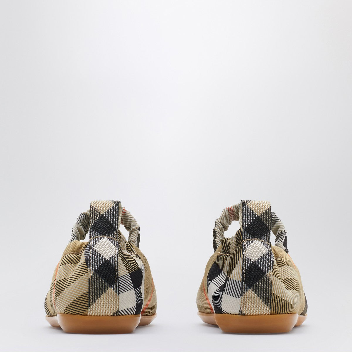 Burberry Check pattern nylon-blend ballerina Burberry