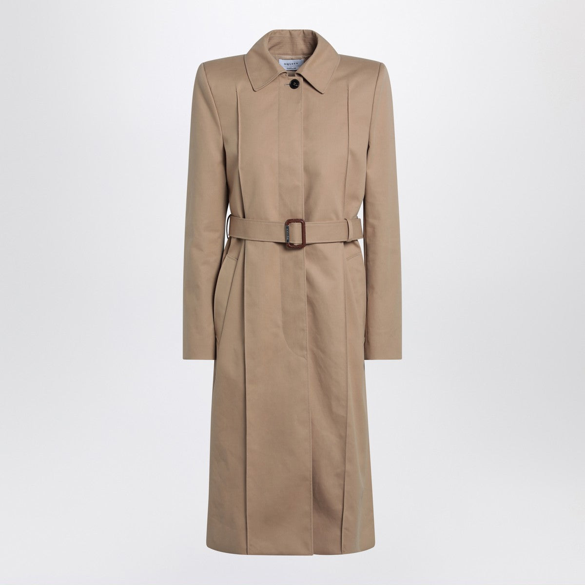 Alexander McQueen Beige trench coat with belt Alexander Mcqueen
