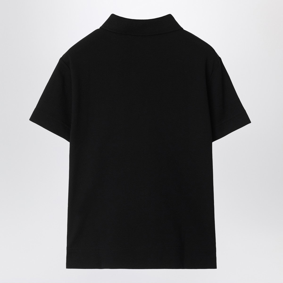 Burberry Black cotton piqué polo shirt Burberry