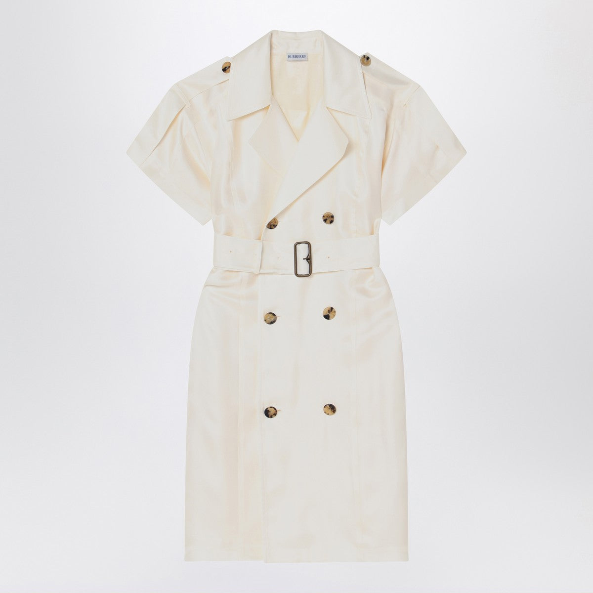 Burberry Ivory trench dress in viscose Burberry