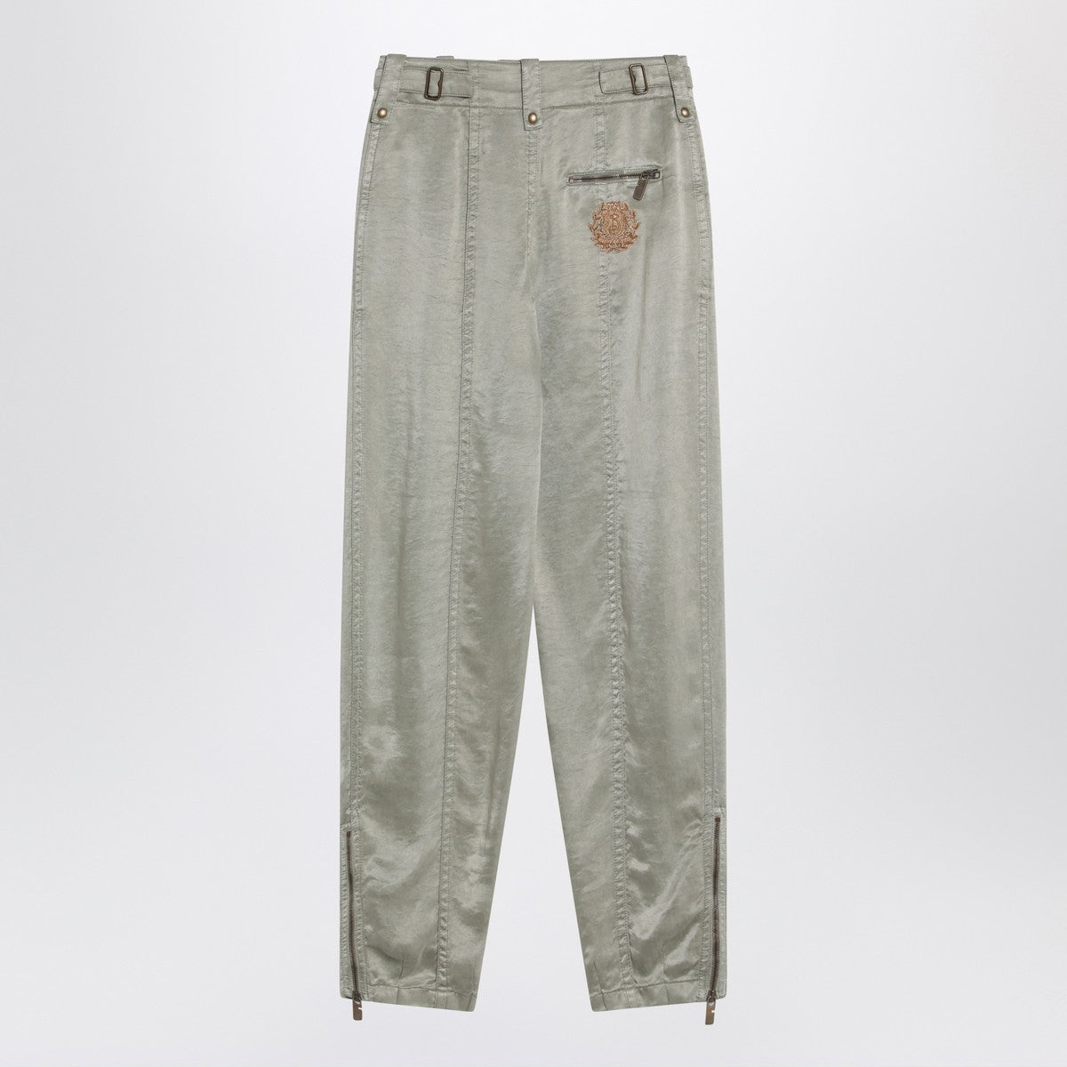 Burberry Trousers with B Shield emblem in lyocell Burberry